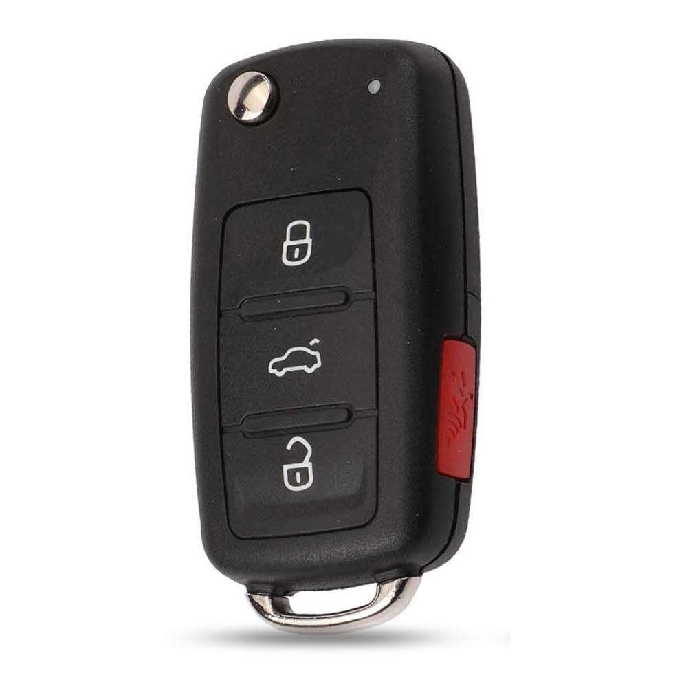 Jingyuqin 10 шт. складной дистанционный автомобильный чехол для ключей с откидной крышкой для нового VW Volkswagen Transporter Polo GOLF 2 кнопки