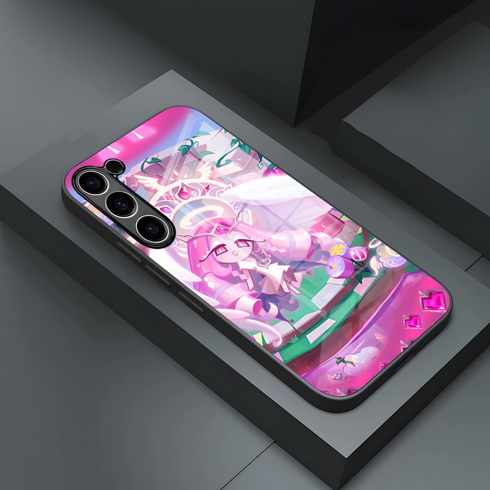 Игровой Чехол-Крышка Для Телефона C-Cookie R-Run K-Kingdom Для S25 Ultra Samsung S26 S23 S24 Fe S22 S20 S21 Plus A54 A34 A53 A16 Стеклянная Крышка
