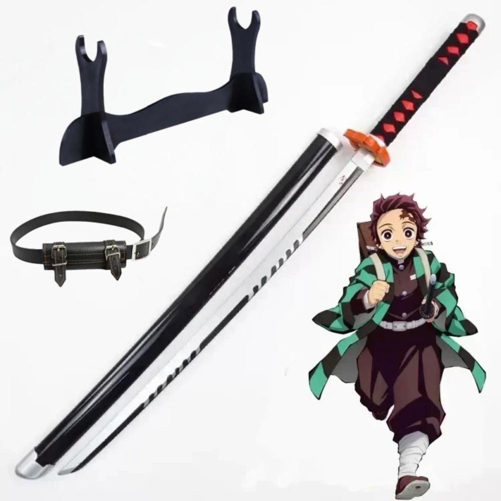 40-дюймовая Аниме Клинок Истребителя Демонов Kimetsu No Yaiba Мицури Косплей Меч Нож Ниндзя Реальный Размер Японская Катана Самурайский Сабля Подарок