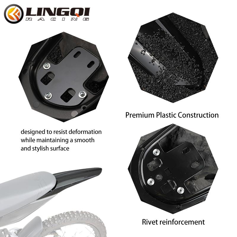 LINGQI RACING Motorcycle Mudguard Wheel Splash Guard Rear Fender For Light Bee LightBee Eride Pro SS 3.0 Electric Bike Modified