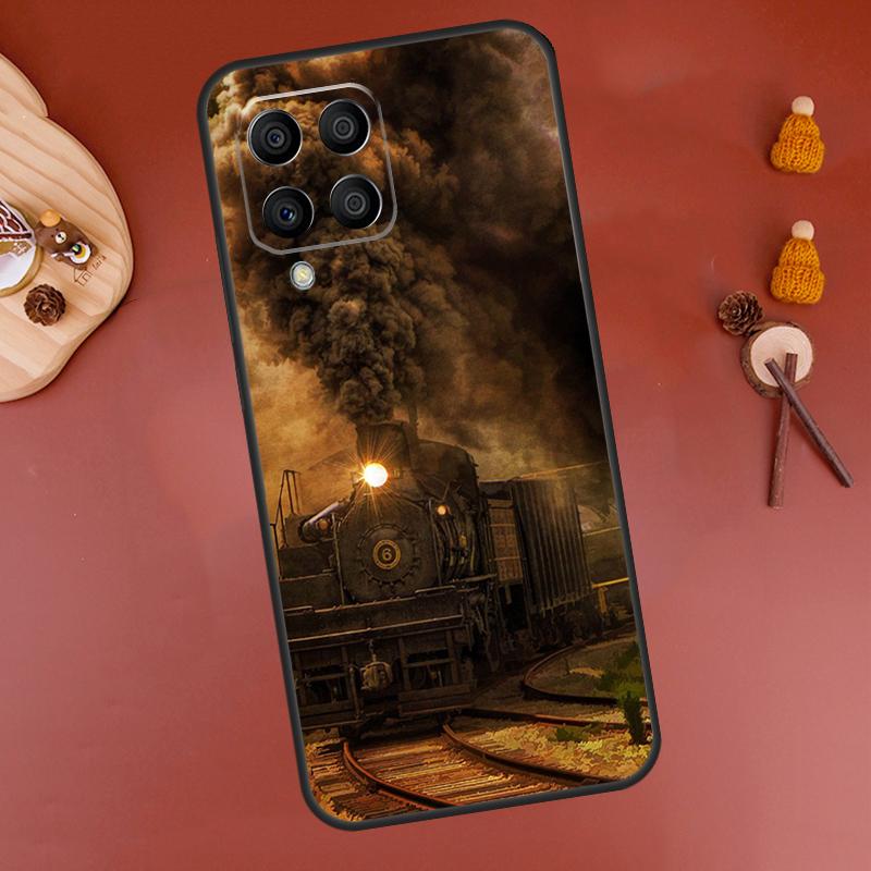 Train Steam Engine Case For Samsung Galaxy M32 M12 M52 M21 M31 M15 M55 M56 M36 M16 M06 M13 M33 M53 M14 M34 M54