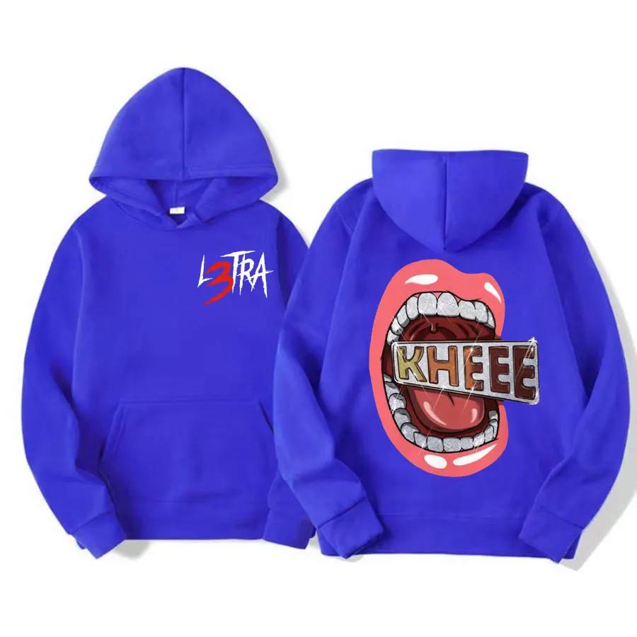 Singer Luar L's Music Album L3TRA Printed Hoodie Men's High-quality Fashionable and Retro Sweatshirt Casual Hoodie