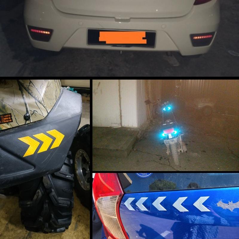 Универсальные предупреждающие наклейки на кузов автомобиля, светоотражающие полосы, клейкие