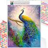 Полный 5D Diy Алмазная картина Красивый павлин Алмазная вышивка Полный лежал вышивка крестом Домашний декор Подарок ручной работы