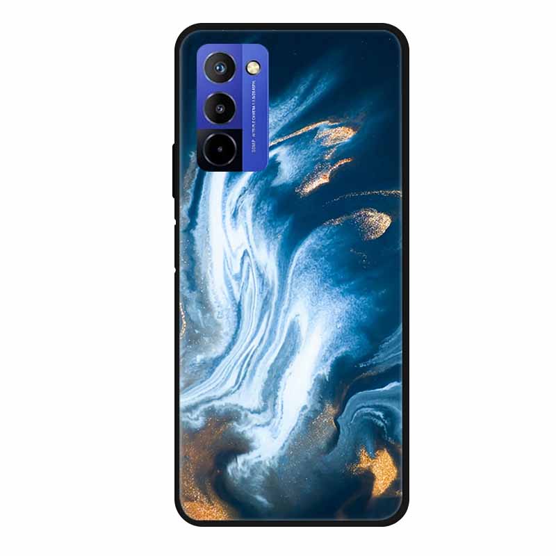 Чехол для Wiko 10 Мраморный 6.75" ТПУ Мягкий Силикон Задняя Крышка Чехол для Телефона для Wiko 10 Wiko10 Coque Мультяшный Ударопрочный Противоударный Funda