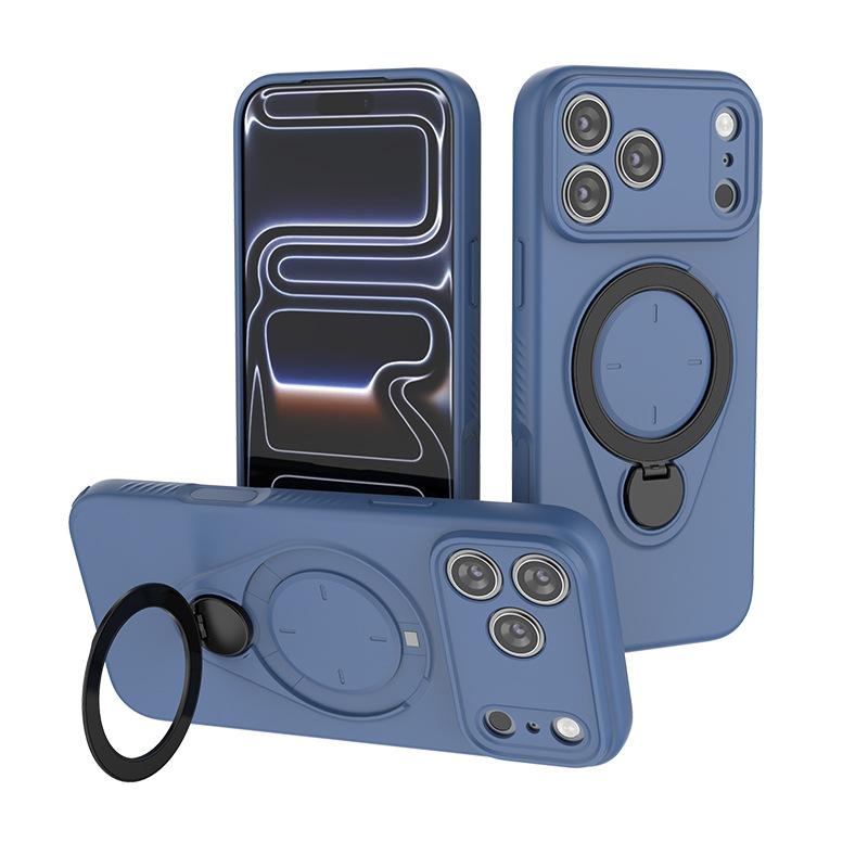For iPhone 17 Air Magnetic Phone Case,Soft TPU Kickstand MagSafe Phone Cover for iPhone 17 Air