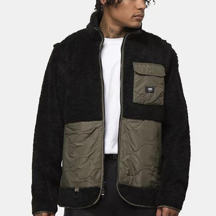 Vans Куртка рабочая с воротником из шерпы, мужская, черная VN0A4RQFZHP