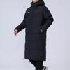 Li Ning Campus Series однотонная длинная куртка с капюшоном и логотипом унисекс верхняя одежда черного цвета YYMT079-1