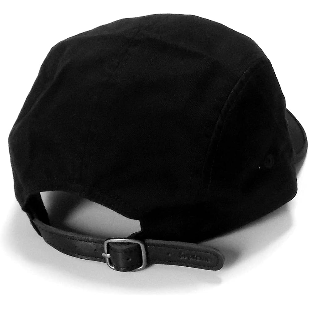 Supreme Washed Chino Twill Camp Cap Black Unisex Casual Hat