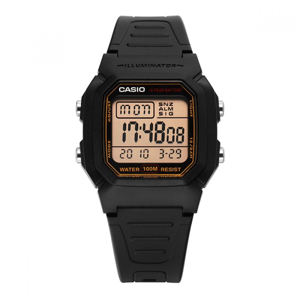 Casio W 800hg 9avdf W 800hg 9a Цифровые квадратные спортивные часы Soldier для мужчин с полиуретановым ремешком