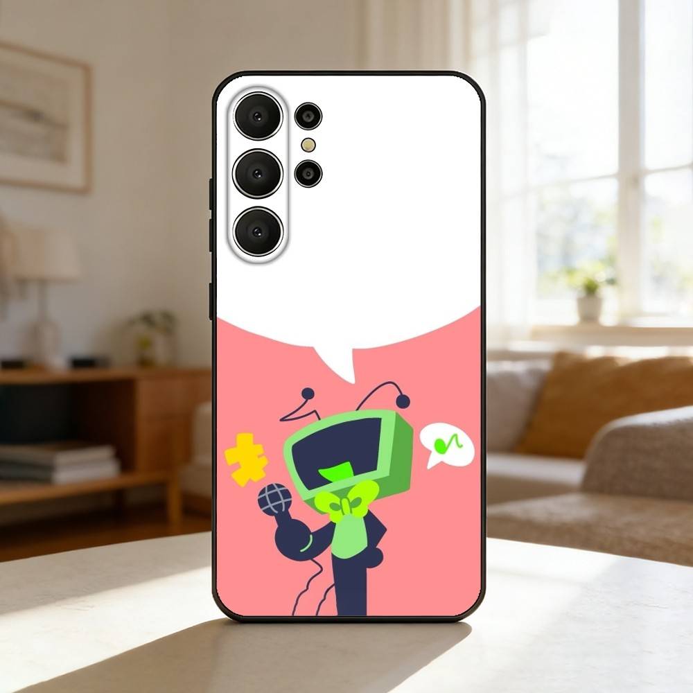 Мультяшный чехол для телефона Goob D-Dandys W-World для Samsung S26, S25, 24, 23, 22, 30, 21, 10, 9, Ultra, Plus, Lite, Черный Мягкий Чехол