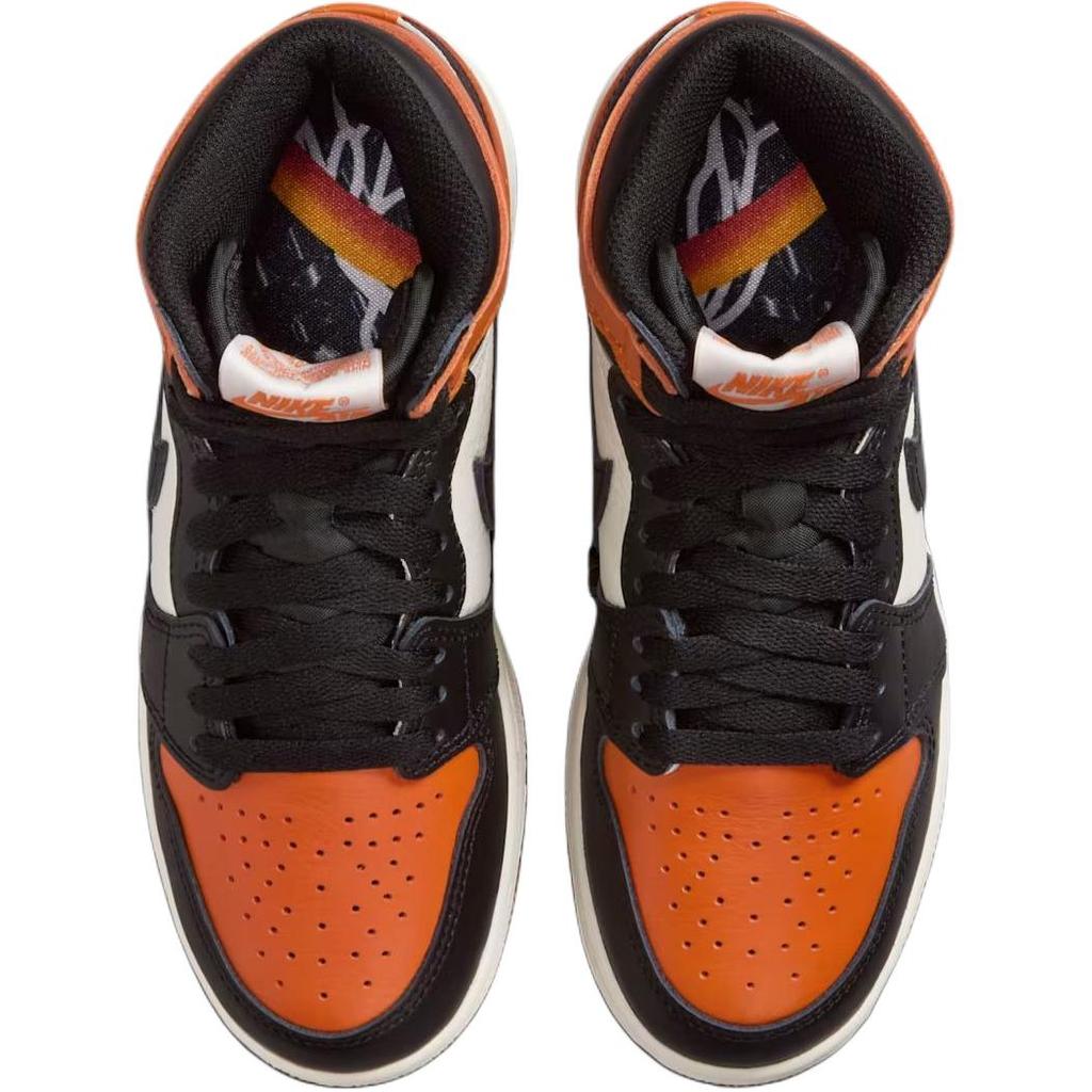 Air Jordan 1 Retro High OG PS Shattered Backboard 2025 Детские кроссовки Оранжевый Черный Парусный FD1412-008