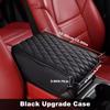 SEAMETAL Car Armrest Cushion PU Leather Memory Foam Center Console Armrest Cover Pad With 2 Storage Pockets Armrest Support