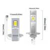 White Diode LED Headlight Aluminum Silver Automobile Headlamp Fog Lamps  Motorcycle Foggers