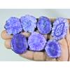 348Cts. Dyed Solar Druzy Agate Mix Shape Cabochon Loose Gemstone 07 Pcs Lot A-689