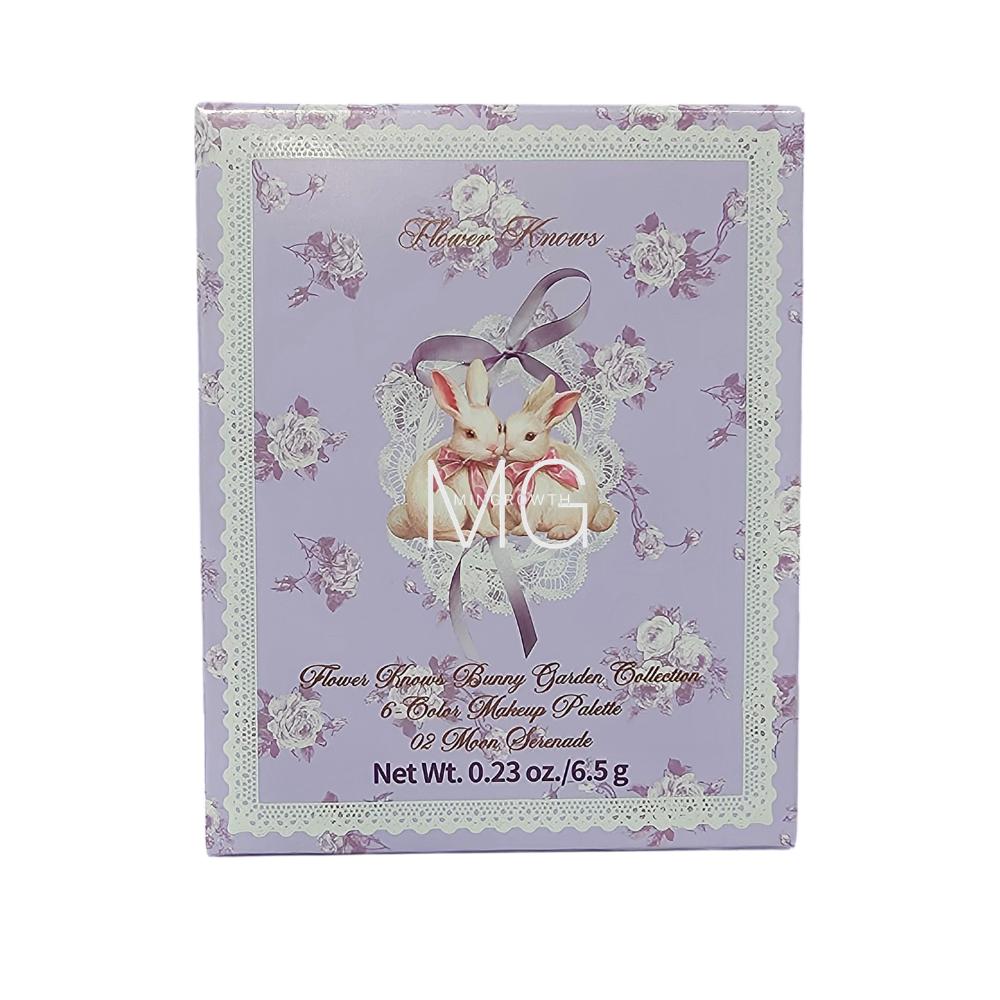 Flower Knows Палетка макияжа 'Сад кроликов', 6 цветов, 1 шт., 01 Белый кролик