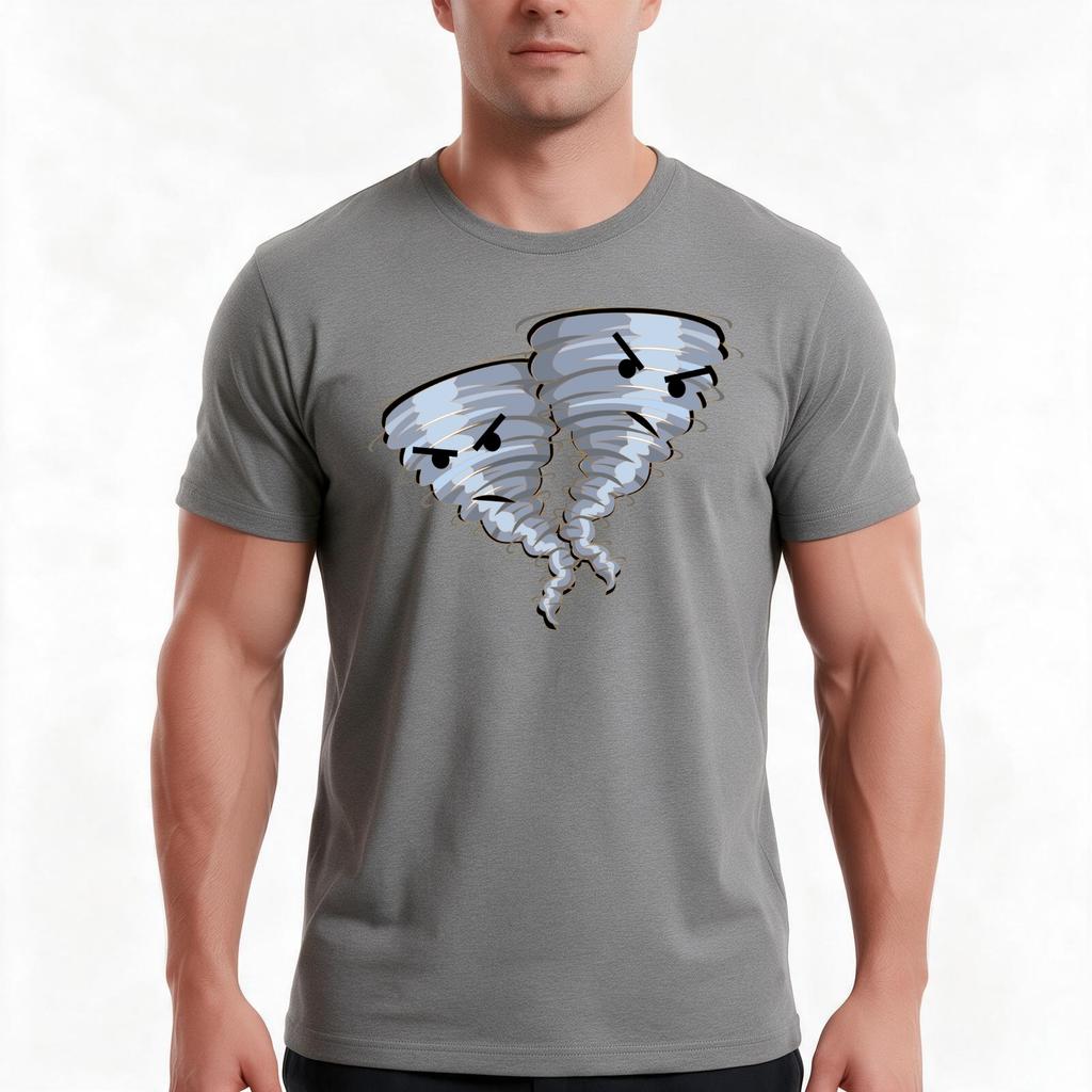 Tornado Tshirt Summer Casual Cotton Tee Oversized Streetwear Tops Vintage Graphic Print Loose Fit Short Sleeve 100 Cotton