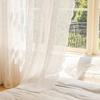 Романтическая Французская Кружевная Занавеска Готовая Американский Пасторальный Винтажный Жемчужно-Белый Тюль Ткань Комната Спальня Люверс Пряжка Пряжа