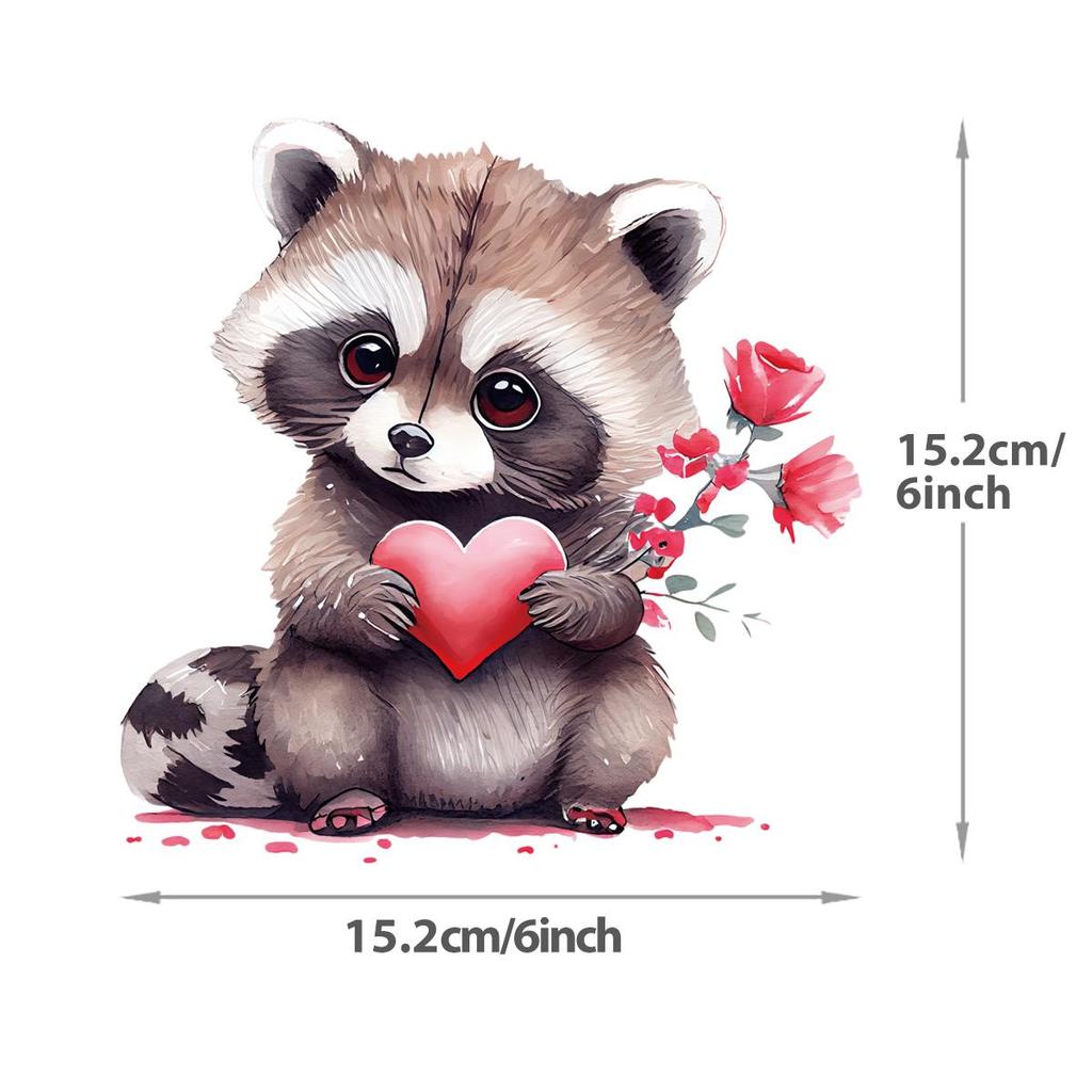 Cute Animal Iron On Patches For Clothing A-Level Washable Thermal Press Diy Vinyl Hoodies Tops Patches For Backpack