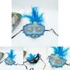 Halloween Princess Feather Mask For Costume Parties And Photography