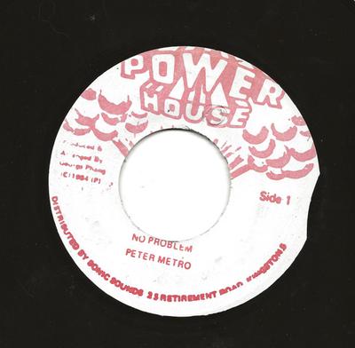7-дюймовая пластинка PETER METRO - No Problem NONE Power House Jamaica Регги, Ска и Даб Б/У
