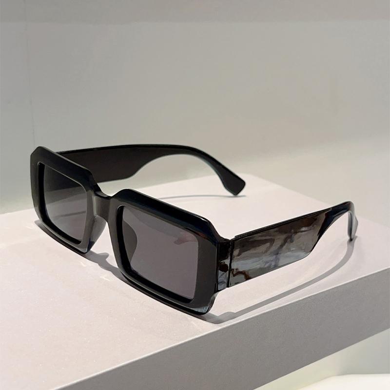 Прямоугольные Солнцезащитные Очки Мужские Модные Уличные Повседневные Очки Женские Трендовые Дизайнерские Роскошные Брендовые Пляжные Отпускные Декоративные Солнцезащитные Очки
