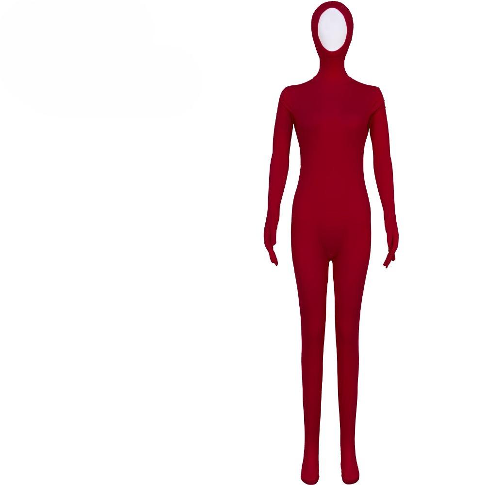 Однотонный женский комбинезон Zentai с закрытыми руками и ногами, цельный, для сценических выступлений, косплея, разные цвета