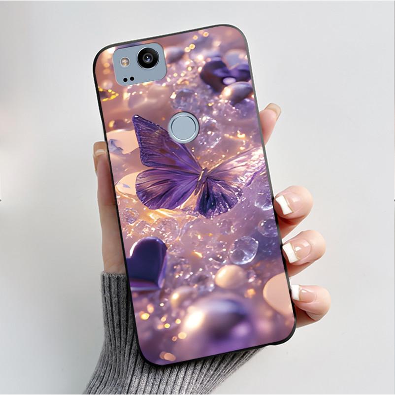 Чехол с рисунком для Google Pixel 2 XL Pixel2 Funda Мягкий силиконовый чехол для Google Pixel 1 XL Pixel1 Cover Милый цветочный чехол Coque