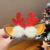 1 Pair Christmas Hairpins Festive Styles Reindeer Christmas Tree Snowman Santa Claus Plush Sequins Decor Hair Clips