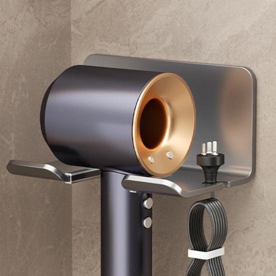 Держатель для фена настенная стойка для хранения выпрямителя для волос сушилка легко