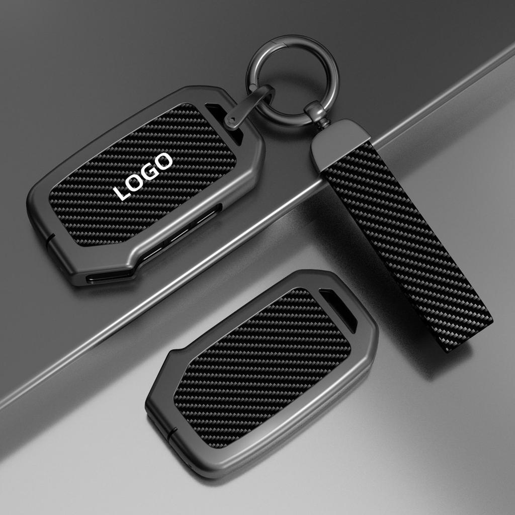 For Key Fob Cover Case with Keychain Zinc Alloy Compatible with for K5 Sportage Sorento Telluride Forte Seltos Soul Niro Car Key