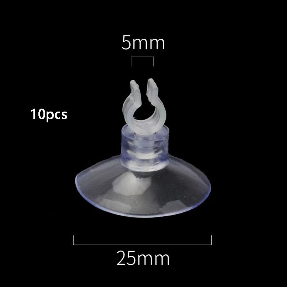 10 шт. ПВХ присоска для аквариума прозрачная с крючком присоска для аквариума многоразмерная сильная адсорбция зажим для воздушного шланга проволока