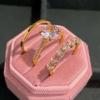 3-Piece Luxury Women's Ring Set with Shiny Round Zirconia for Wedding and Party