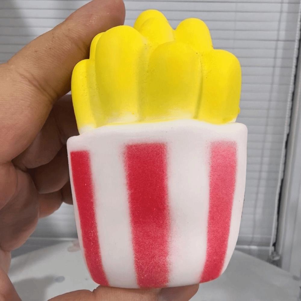 Sound Effects Fries Squeeze Toy Crunchy TPR Fidget Toy Children's Gifts