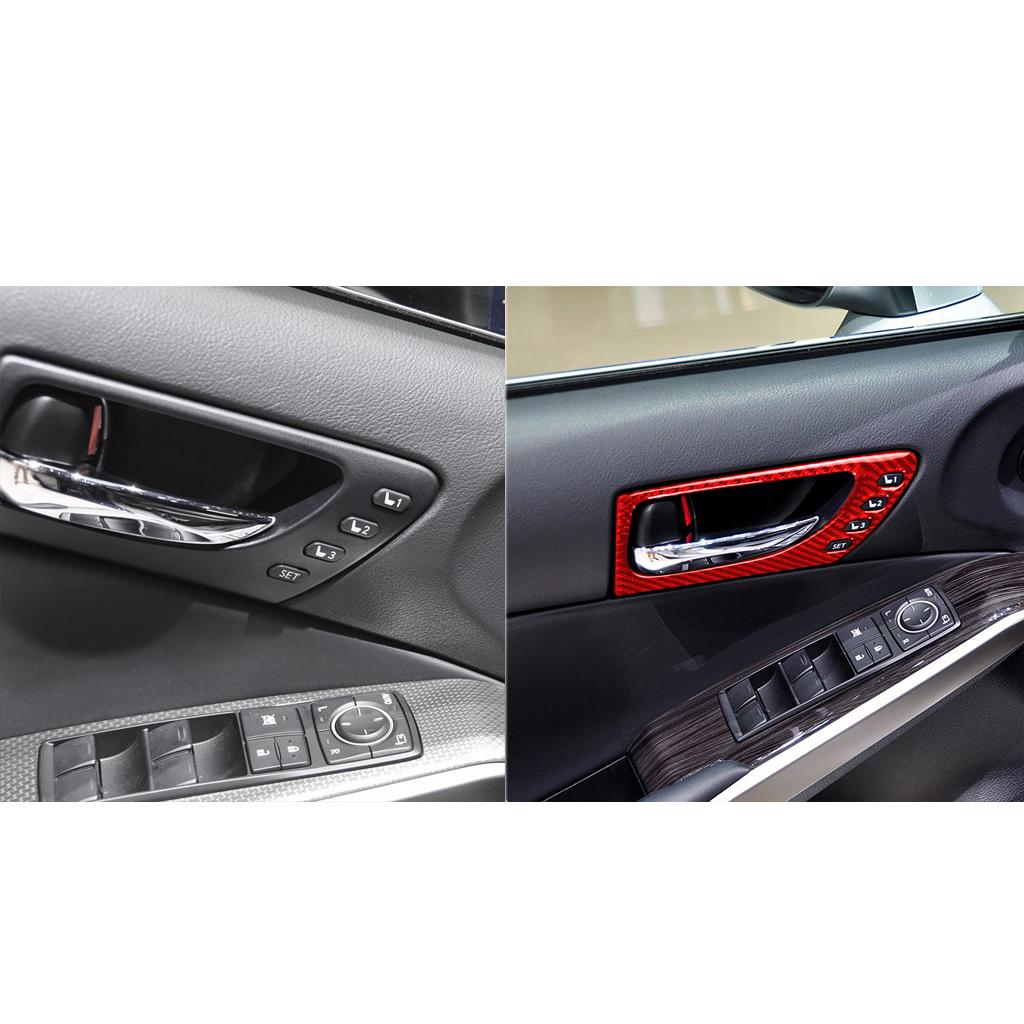 Для Lexus IS250 300 350C 2013-аксессуары, автомобильные наклейки из углеродного волокна для внутренней отделки ручки передней двери, панели