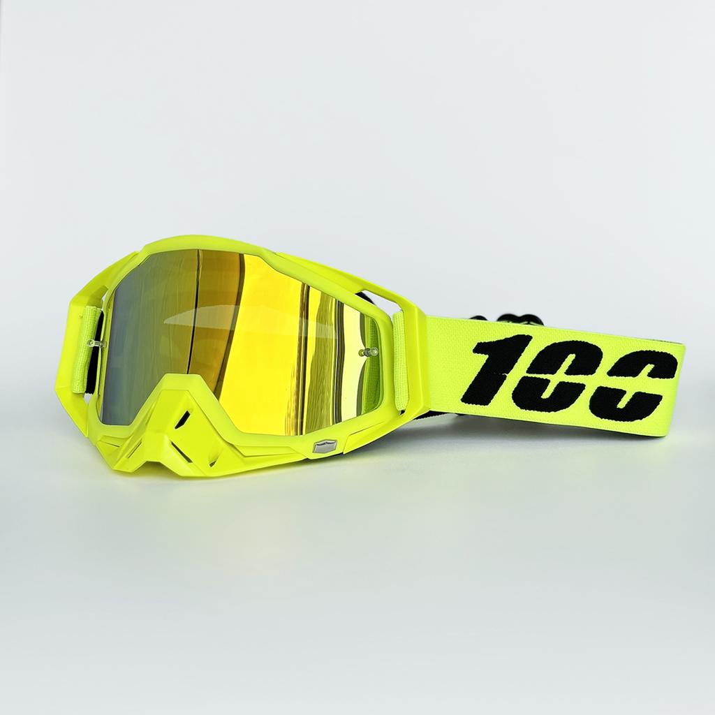 100 Очки для мотокросса Мотоцикл Квадроцикл МТБ Кросс-кантри Катание Спорт MX Очки Мотоциклетный шлем UV400 Велосипедные очки