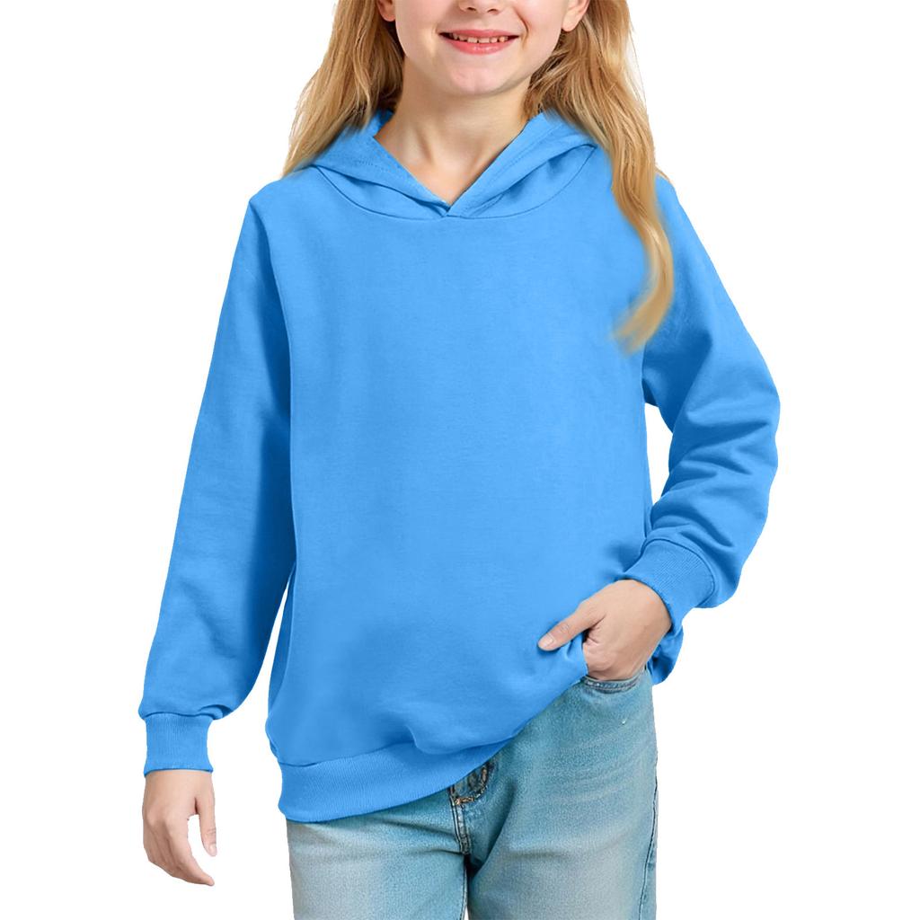 Однотонное худи для подростков - Унисекс пуловер
