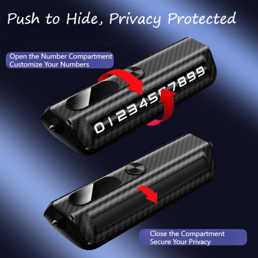 Держатель телефона на приборную панель автомобиля из углеродного волокна со скрытым дисплеем парковочного номера и стеклоподъемником