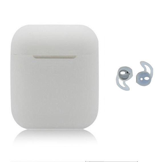 Противоударный мягкий силиконовый защитный чехол для наушников Airpods 1/2