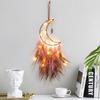 New Product Creative Moon Weaving Dream Catcher Hanging Decoration Handmade Wind Chime Home Decoration Pendant Gift
