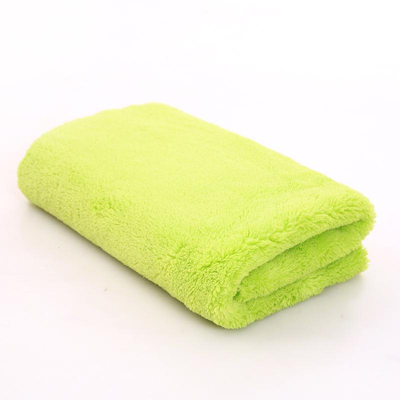 Larger, Thicker Coral Fleece Car Cleaning Towel - Soft, Absorbent, Durable, and Lint-Free