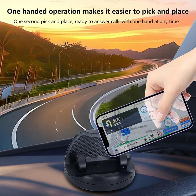 Держатель телефона на приборную панель автомобиля, временная парковка, номерной знак автомобиля, держатель телефона, вращающийся на 360 градусов, липкая противоскользящая накладка, автомобильный держатель для сотового телефона