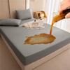 Waterproof Fitted Sheet Breathable Anti-Bacteria Solid Color Modern Mattress Cover Urine Double Bedspread Sheets Bed Set