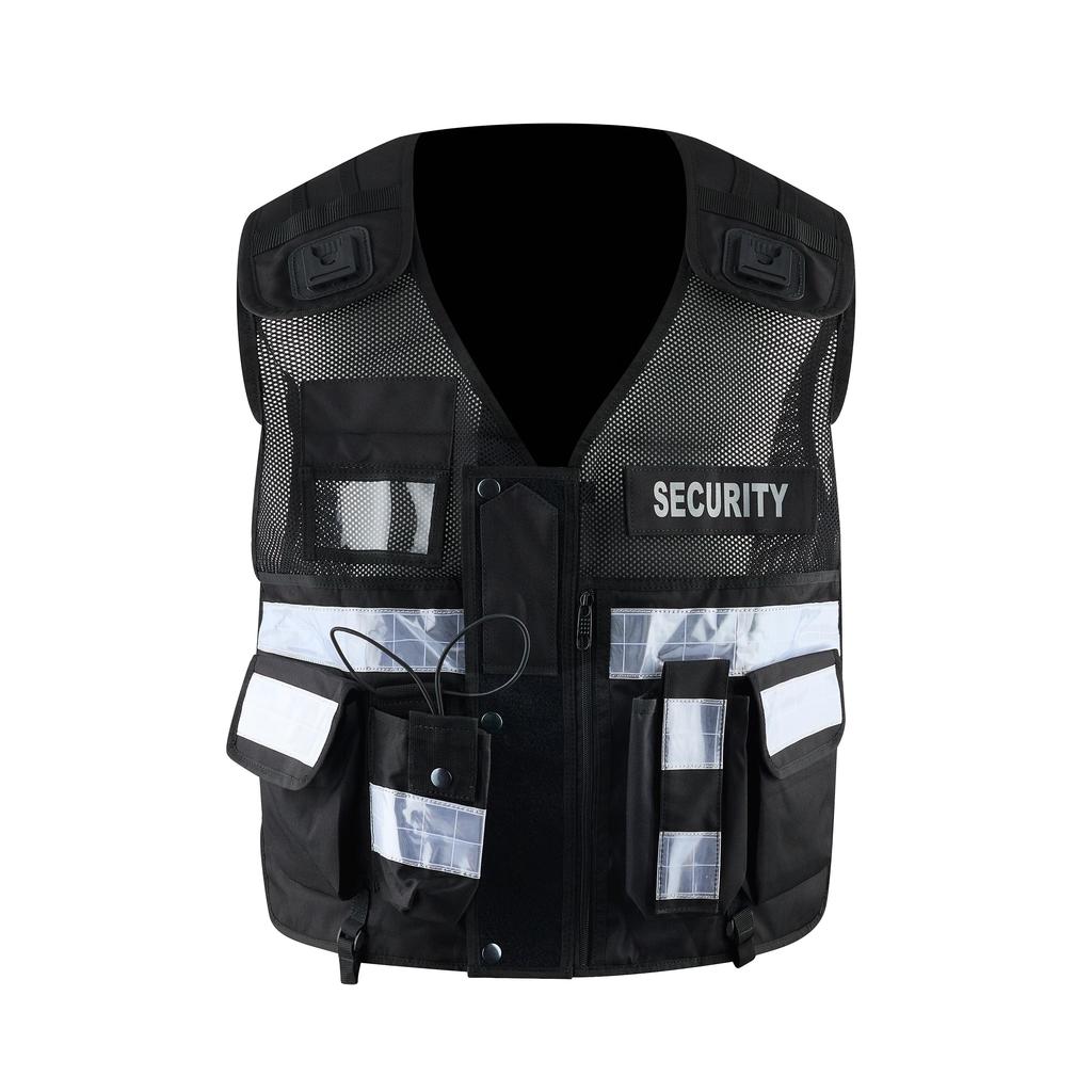 Проф. Тактический жилет безопасности высокой видимости со светоотражающими полосами, для кинолога, охранника, для реагирования на чрезвычайные ситуации, один размер