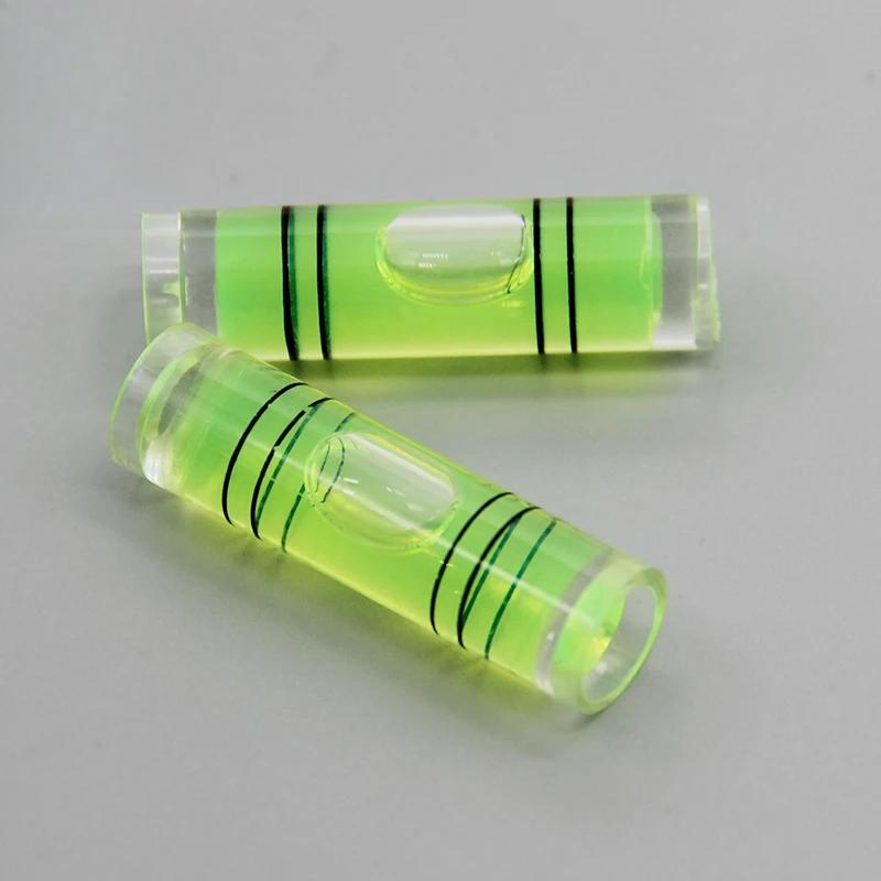 100 шт. 9,5*34 мм Цилиндрический пузырьковый уровень, Акриловый спиртовой уровень для рамочного телевизора или настенного телевизора