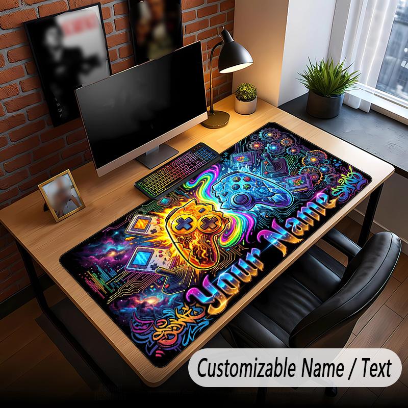 Fantasy Adventure Theme Custom Mouse Pad Personalized With Name Text Customized Desk Mat For Office Home Decor