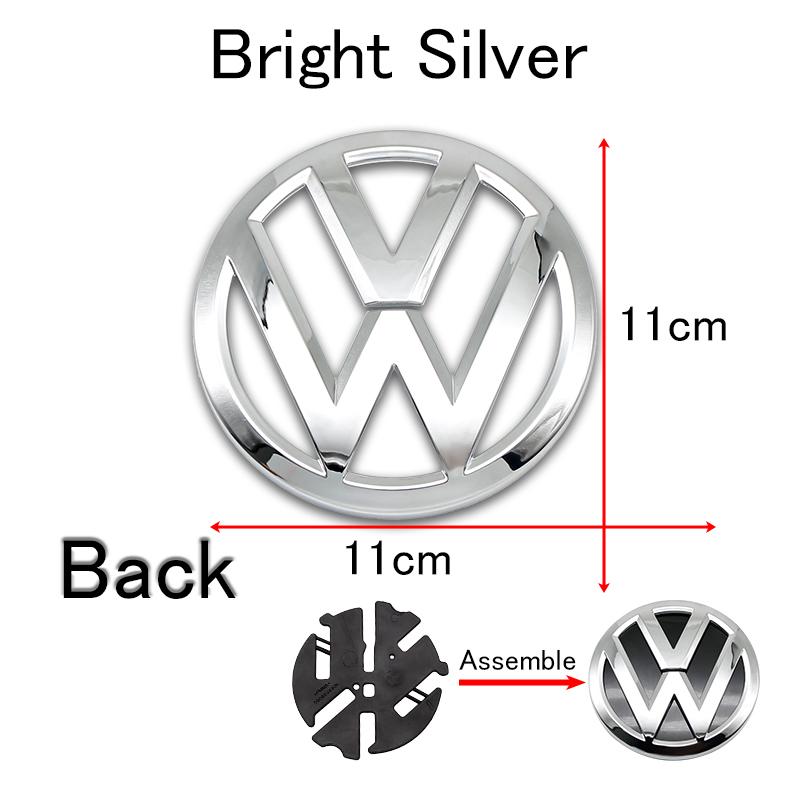 CRZ2 120mm 110mm Car Logo Emblem Hood Front Rear Tail Mark Rear Badge Replacement Accessories 6R0 853 600A For Polo 2011 2012 2013