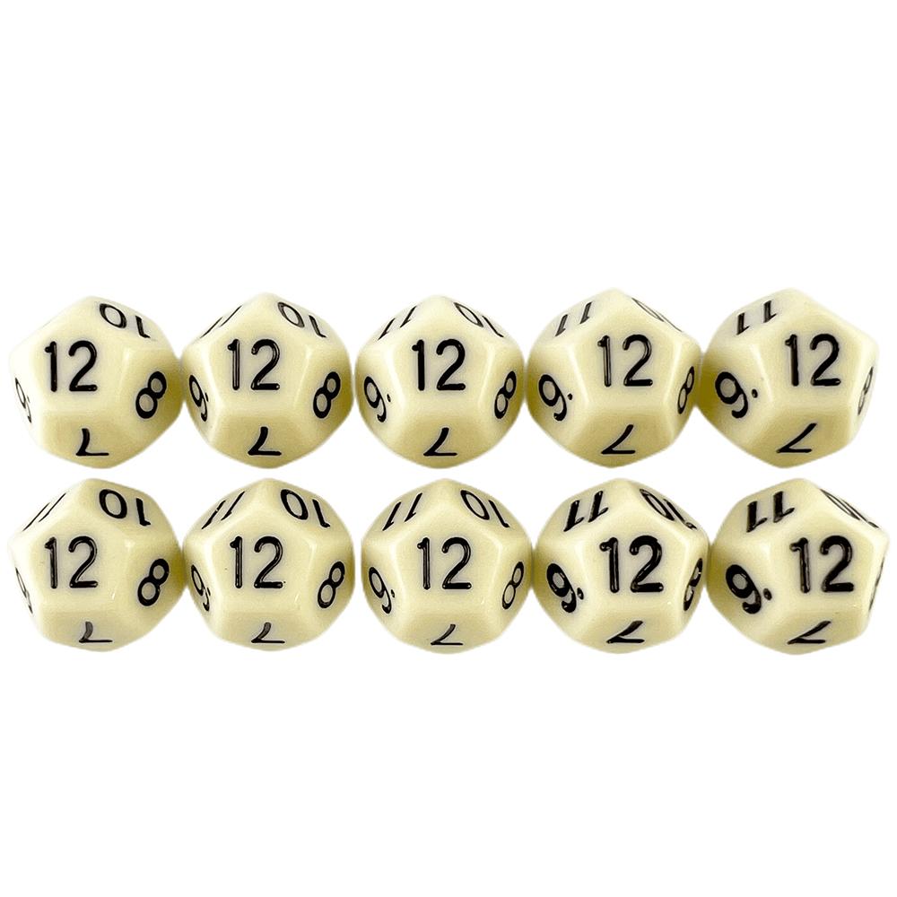 Многогранные кубики 177 мм TRPG DND Коллекция цифровых игровых кубиков 12-гранные 10 штук для настольных игр