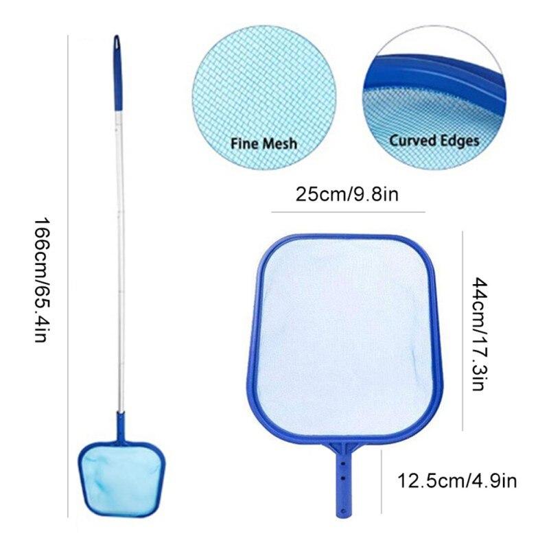 Сачок для бассейна с глубоким карманом, прочная нейлоновая сетка и тщательно изготовленная рама