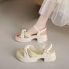 Fairy Shoes Thick-soled Shoes New Women's Thick-heeled Beach Sandals